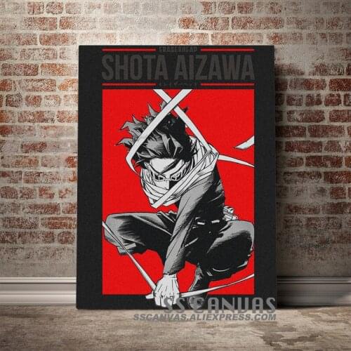 My Hero Academia Eraser Head Aizawa BNHA Anime Canvas Painting Decor Wall Art Pictures Home Room Decoration Prints Poster