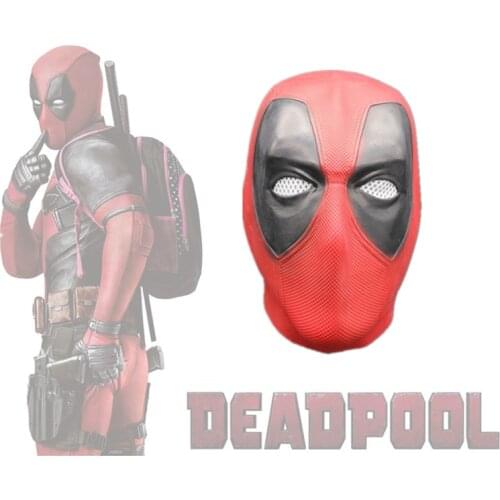 Avengers Superhero Character Deadpool Wade Winston Wilson Cosplay Full Face Latex Mask Party Costume Mask Props Halloween