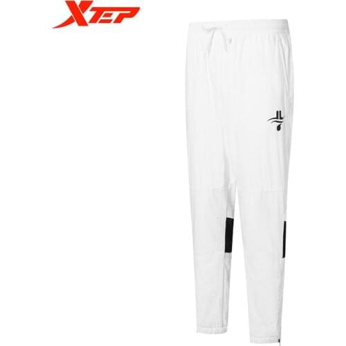 Xtep Sweatpants Male Jeremy Lin Joint 2020 Autumn New MenS Breathable Sports Woven Loose Basketball Pants 980329980569