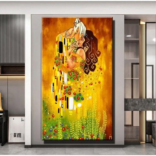Gustav Klimt Lover Kiss 5d Diy Diamond Painting Cross Stitch Full Square Round Drill Rhinestone Embroidery Kits Abstract Love