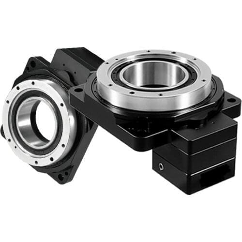 RN130 series Hollow rotary platform with 60mm input flange for NEMA 24 motor ratio 10:1 18:1 hollow rotating table
