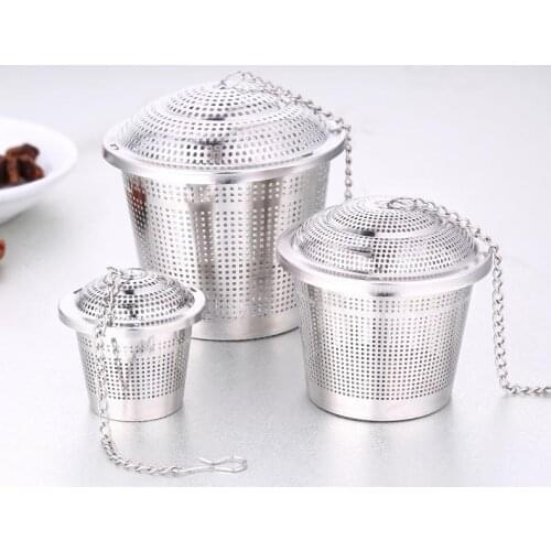 Tea Infuser Reusable Stainless Steel Mesh Tea Strainer Filter Leaf Tea of 3 Size