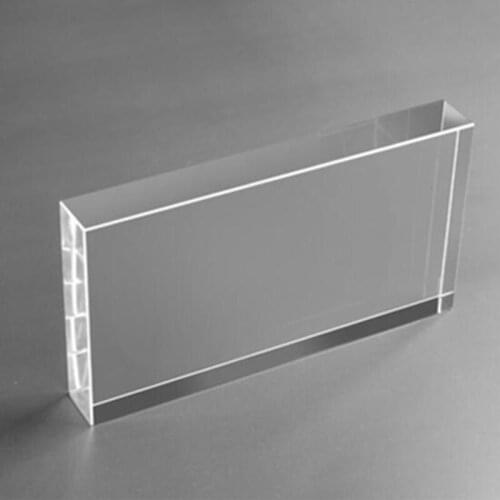 1pcs 200mmx150mmX30mm transparent crystal cuboid glass pillar for photography support props accessories jewelry cosmetic base