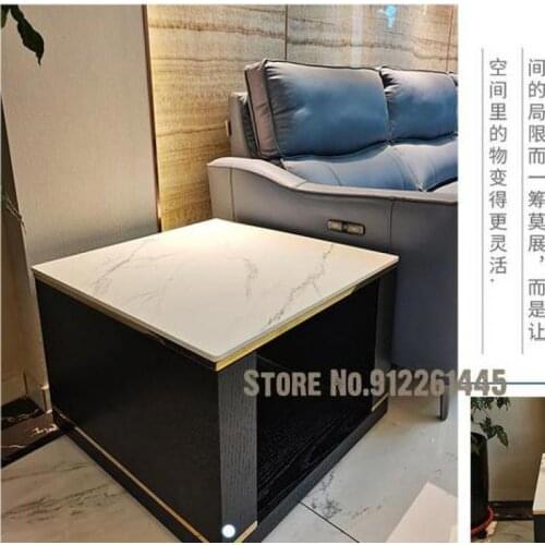 Light Luxury And Minimalist Natural Rock Board Corner Table Modern Simple Living Room Marble Edge Table Nordic Sofa Edge Table B