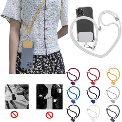 Mobile Phone Shell Universal Lanyard Universal Telescopic Card Messenger Rope Soft Rope Curing Cloth Out of The Street Artifact