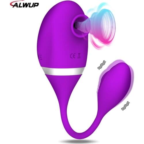 Clitoris Sucker Egg Vibrator Sex Toys for Women Suction Tongue Vibrator Nipple Clit Sucker Clitoris Stimulator for Female Abults