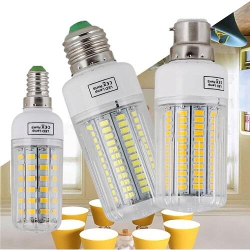 High Power E27 E14 LED Corn Light Bulbs B22 E12 Screw Base 110V White Lamp for Home Room Replace 150W Incandescent Bombilla 220V