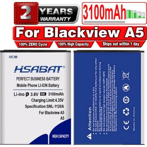 HSABAT 3100mAh Back Up Battery Replacement for Blackview A5