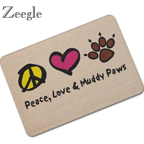 Zeegle Rubber Doormat Indoor Door Mat Home Decoration Anti-slip Floor Mat Rubber Rugs Doormat Non-slip Floor