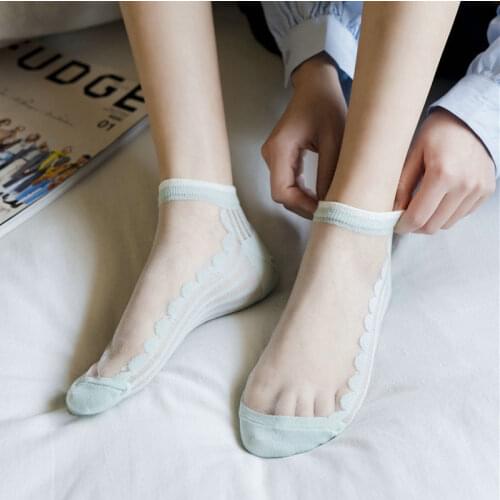 1 Pair Women Socks Summer New Female Candy Color Cotton Happy Socks Cute Lovely Thin Solid Breathable Girls Ladies Ankle Socks