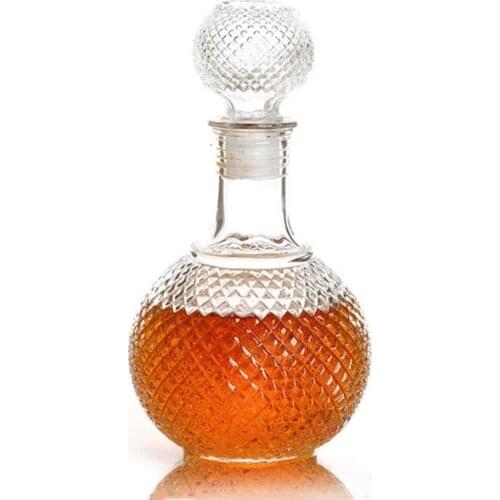 1PC Newest 250ml 500ml 1000ml Crystal Whiskey Wine Shot Glass Bottle With Cap Stopper Drinking Bar Decanter JR 1082