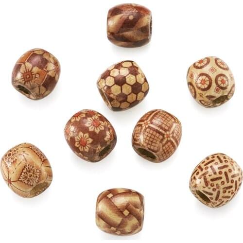 200pcs/set Wood Round Beads For Jewelry Making Loose Spacer Charms Mixed Color For Bracelet Necklet Anklet Handmade