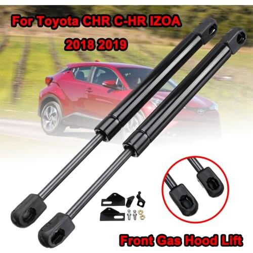 2x Car Front Engine Hood Lift Supports Props Rod Arm Gas Springs Shocks Strut Bars For Toyota CHR C-HR 2018 2019 Car Accessories