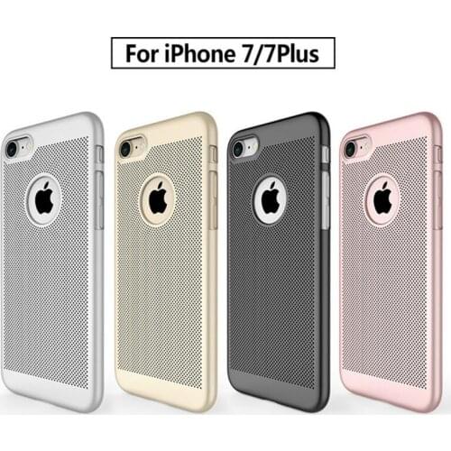 500pcs For iPhone 6 6Splus 7 7 PLUS 8 X Phone case protective cover breathable drop male