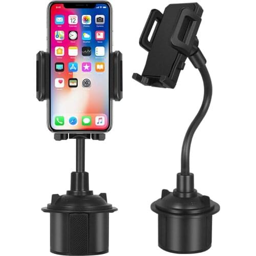 Long Arm Car Mount 360 Degree Adjustable Gooseneck Cup Holder Cradle for iphone Android Cell phones Bracket Stand in Car Support