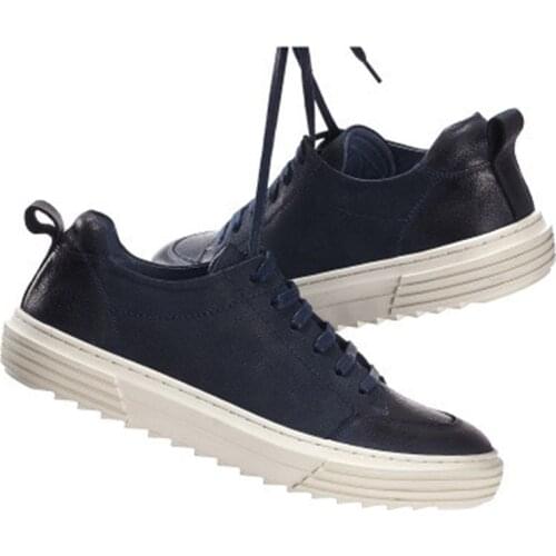 Bmante Men Shoes Genuine Leather Plats Lace Up Low Shoes Casual High Street Male Solid Basic Sneakers Sping Autumn 2020 New Owen