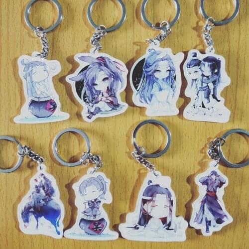 Grandmaster of Demonic Cultivation Wei Wuxian Lan Wangji Mo Dao Zu Shi BL Yaoi Keychain Acrylic Keyring Props Charm Gift Cosplay