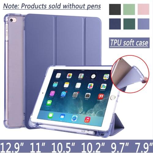 Case for ipad air 3 2 Pro 10.5 11 12.9 2020 mini 4 5 with pencil holder cover 2017 9.7 inch 10.2 2019 6th 7th generation shell
