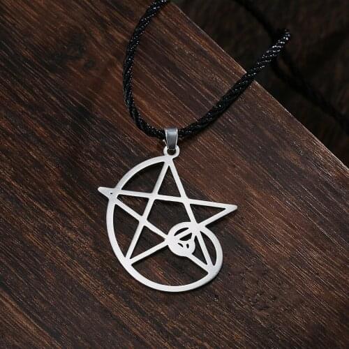 CHENGXUN New Personality Piercing Meteor Shooting Star Women Mens Necklace Pendant Hip hop Fibonacci Sequence Simple Necklace