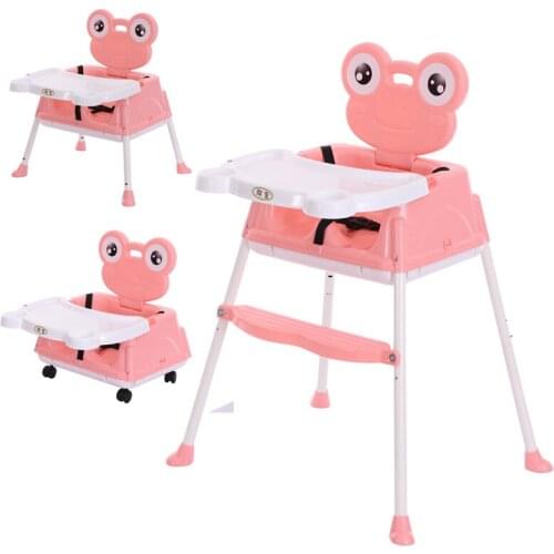 Baby Feeding High Chair Multifunctinal 9 Models with Wheel Portable Kids Table Children Study Chair Eat Food Seats Baby Chears