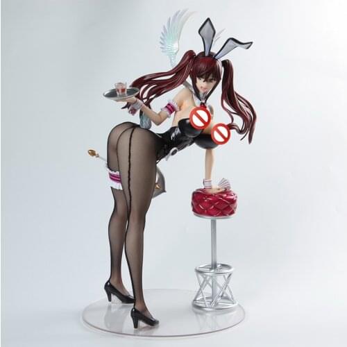 Hentai Anime Native Raita Magical Series ERIKA KURAMOTO Sexy Bunny Ver PVC Action Figure Adult Anime Model Toys Hentai Figure