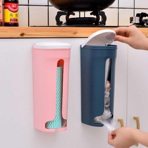 Kitchen Garbage Bag Holder Removable Multifunctional Trash Bag Holder Durable Tasteless Grocery Bag Rack For Kitchen Bathroom