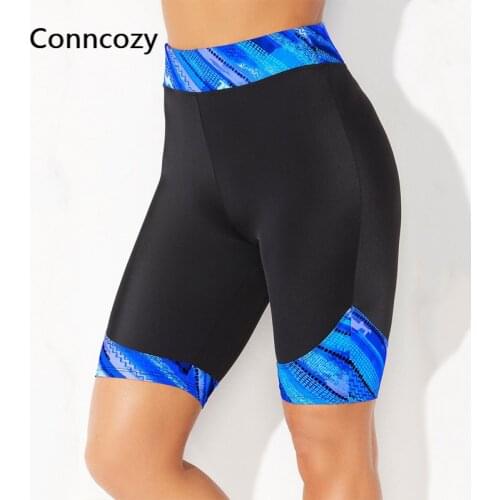 Swimsuit New Printed Wading Swimming Shorts Ladies Cycling Sports Shorts Women Sports Swimming Trunks Beach Skinny Swim Shorts