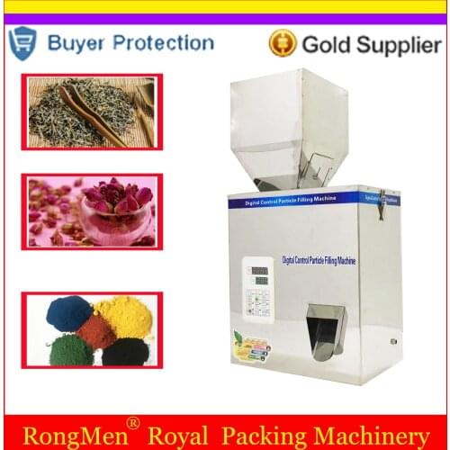 500model scale herb filling and weighing machine tea leaf grain,medicine,seed,salt rice packing machine big particle filler