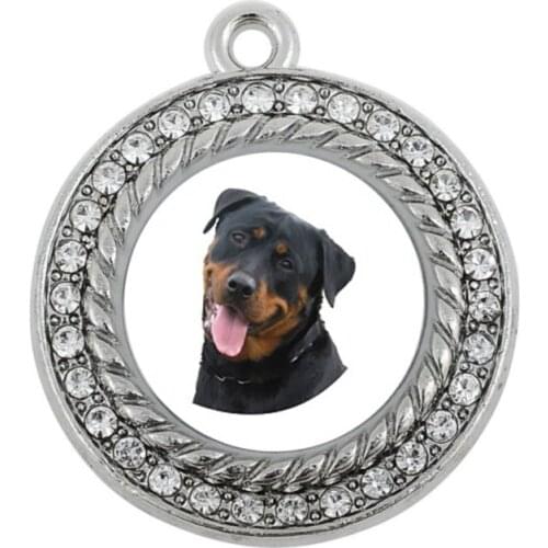 NEW FSHION THE ROTTWEILER CHARM antique silver plated jewelry accessory