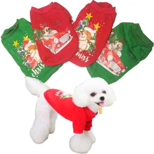 Winter Pet Dog Clothes Teddy Small Dog Pet Cat Coat Autumn Winter Clothes Christmas Hoodie Sweater Dog Clothes for Small Dogs