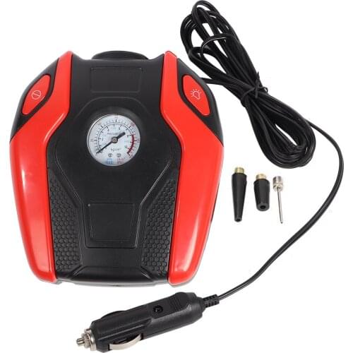 Durable 12V Outdoor Portable Car Air Compressor Pump Tyre Inflator With Pressure Gauge Outdoor Mini Pump