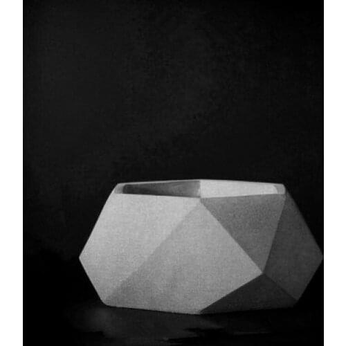 Simple Succulent Plants Concrete Silicone Pot Mold Desktop Cement Mould Creative Gardening Vase Making Tool