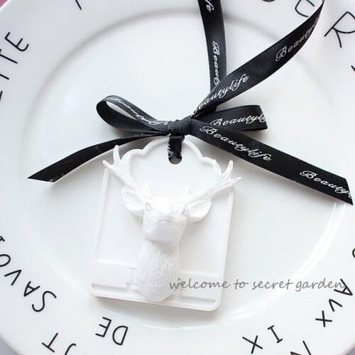 Silicone Fondant Molds Deer Aroma Mold Film Mould DIY Handmade Silicone Forms for Cake Decorations Car Pendant Aroma Stone PRZY