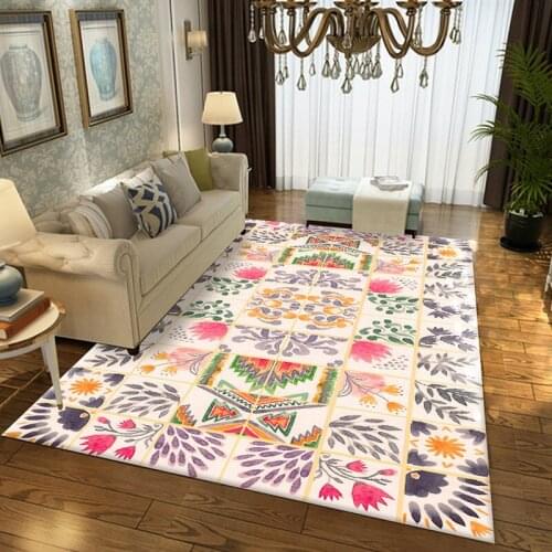 Nordic Ethnic Wind Carpets For Living Room Simple Carpet Coffee Table Blanket Pattern Large Rugs Area Home Bedroom Geometric
