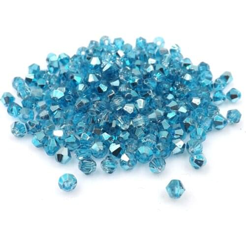 #5301 3mm 500pcs Glass Crystals Beads Bicone Faceted Bead loose Spacer Beads DIY Jewelry Making-[Roast color]#230
