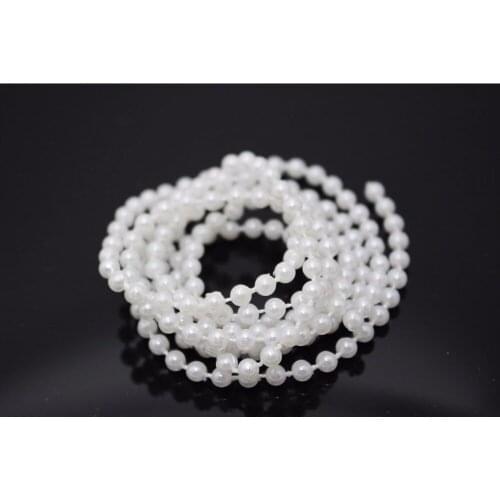 Tigofly 2m 3 sizes Fly Tying Plastic Bead Chain Eyes Pearl Fly Fishing Tying Beads Accessories Materials