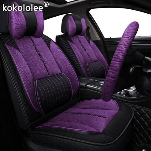 Kokololee fabric car seat cover For mazda cx-5 cx-4 cx-3 626 ford figo nissan micra tiida hyundai coupe ix25 ix35 car set cover
