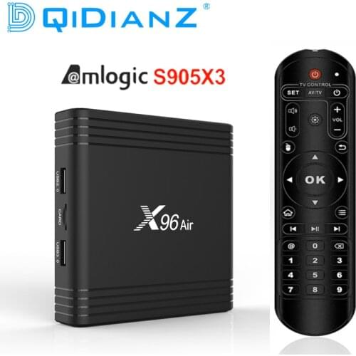 X96Air Amlogic S905X3 Android 9.0 TV BOX 4K X96 Air Quad Core 2.4G&5G Dual Wifi BT4.1 H.265 Media Player