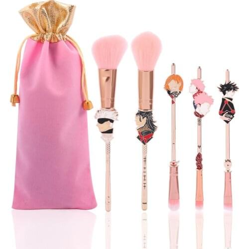 Japan Anime Jujutsu Kaisen Makeup Brushes Set Powder Loose Brochas Eyeshadow Eyebrow Cosmetics Tool