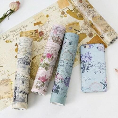 1pcs Paper tape and art series diary album DIY decorative stickers 20cm * 5m