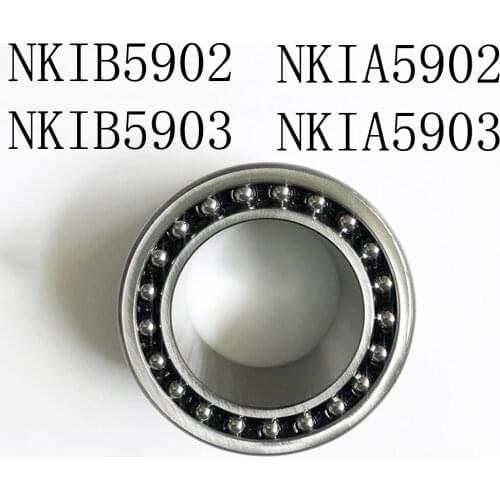 1PC NKIB5902 NKIB5903 NKIA5902 NKIA5903 Combined Needle Roller Angular Contact Ball Complex Bearing 15X28X20MM 17X30X20MM