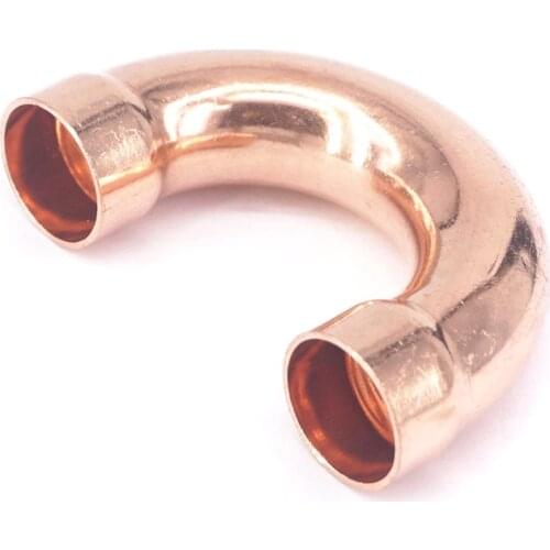 10x0.8x25.4mm 180 Degree Return Bend Copper End Feed Plumbing Pipe Fitting for gas water oil