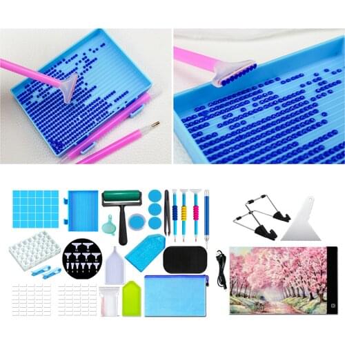 151 Pieces Diamond Painting Accessories Diamond Painting Storage Box Tools Kit For Diamond Art Embroidery Storage Hand Crafts