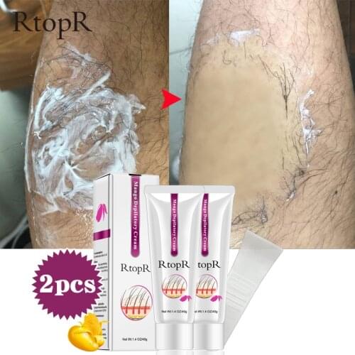 2PCS Mango Body Hair Removal Cream For Men And Women Hand Leg Hair Loss Cream Removal Does Not Irritate The Skin Clean And Lasts