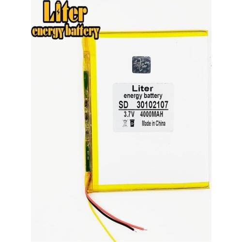 3.7V 3 line lithium polymer battery 30102107 4000MAH mobile power DIY tablet computer x80