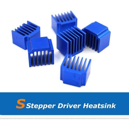 15pcs/lot Blue Small Size Aluminum Stepper Driver Heatsink, 14*10*13mm Cooling Fin