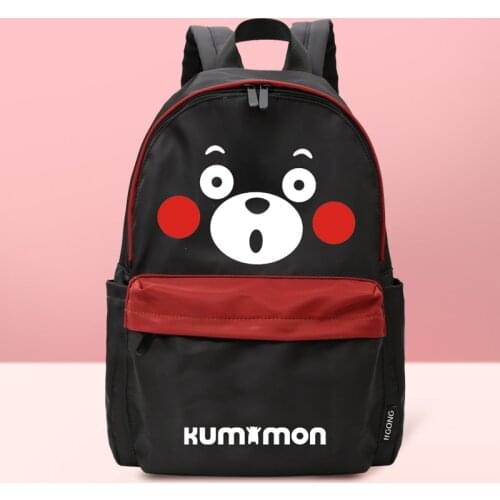 Anime Kumamon Black Bear Backpack School Shoulder Bag Black Plush Cartoon Bag Cosplay Enma Ai DATE A LIVE Bags Gifts Anime