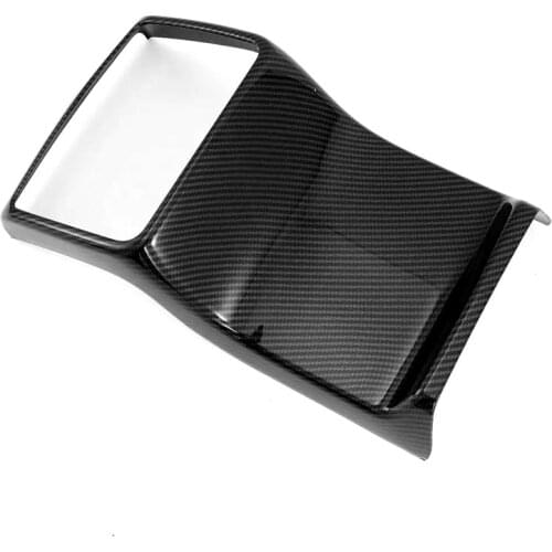 ABS Carbon Fiber Car Accessories Rear Seat Air Conditioning Vent Outlet Frame Cover Trims For Subaru Forester SK 2019 2020