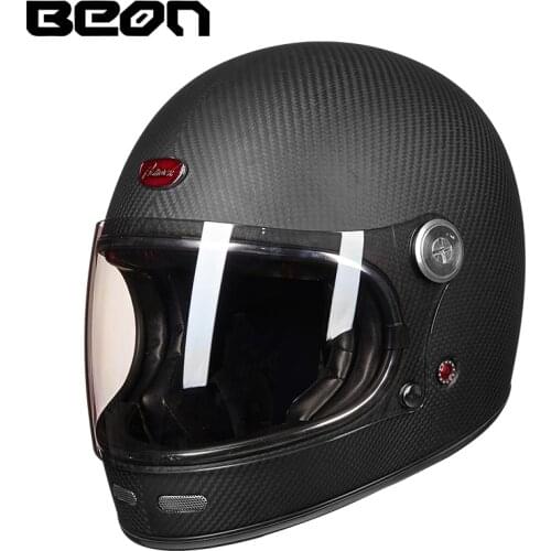 BEON B510 Full Face Motorcycle Helmet Vintage Fully Covered Retro шлем для мотоцикла casco moto capacete de moto Casque de moto