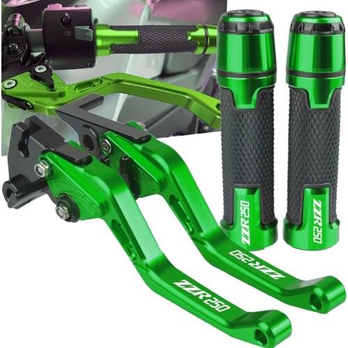 For KAWASAKI ZZR250 ZZR 250 83-07 1984 1985 1986 1987 1988 1989 1990 Motorcycle Adjustable Brake Clutch Levers Handle bar grips